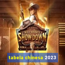 tabela chinesa 2023